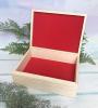 Pudełko natural z grafiką świąteczną personalizowane U88 -czerwone wnetrze