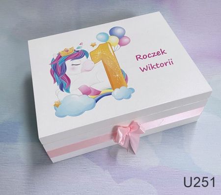 Pudełko na  skarby  -kuferek wspomnień U251